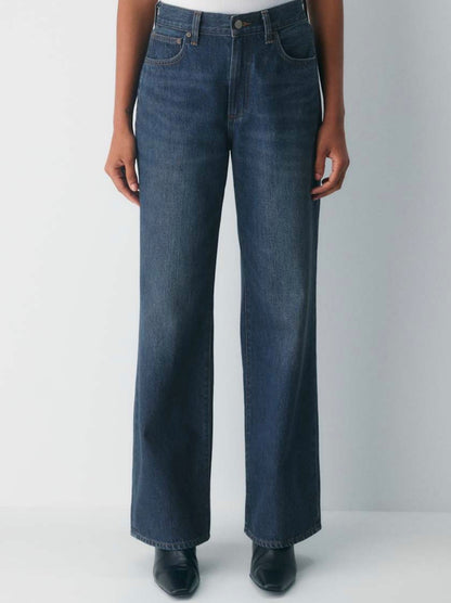 Denim Forum Farrah HR Wide Leg Light Wash | Sz 27 (waist taken in - can be undone)(M162K6)