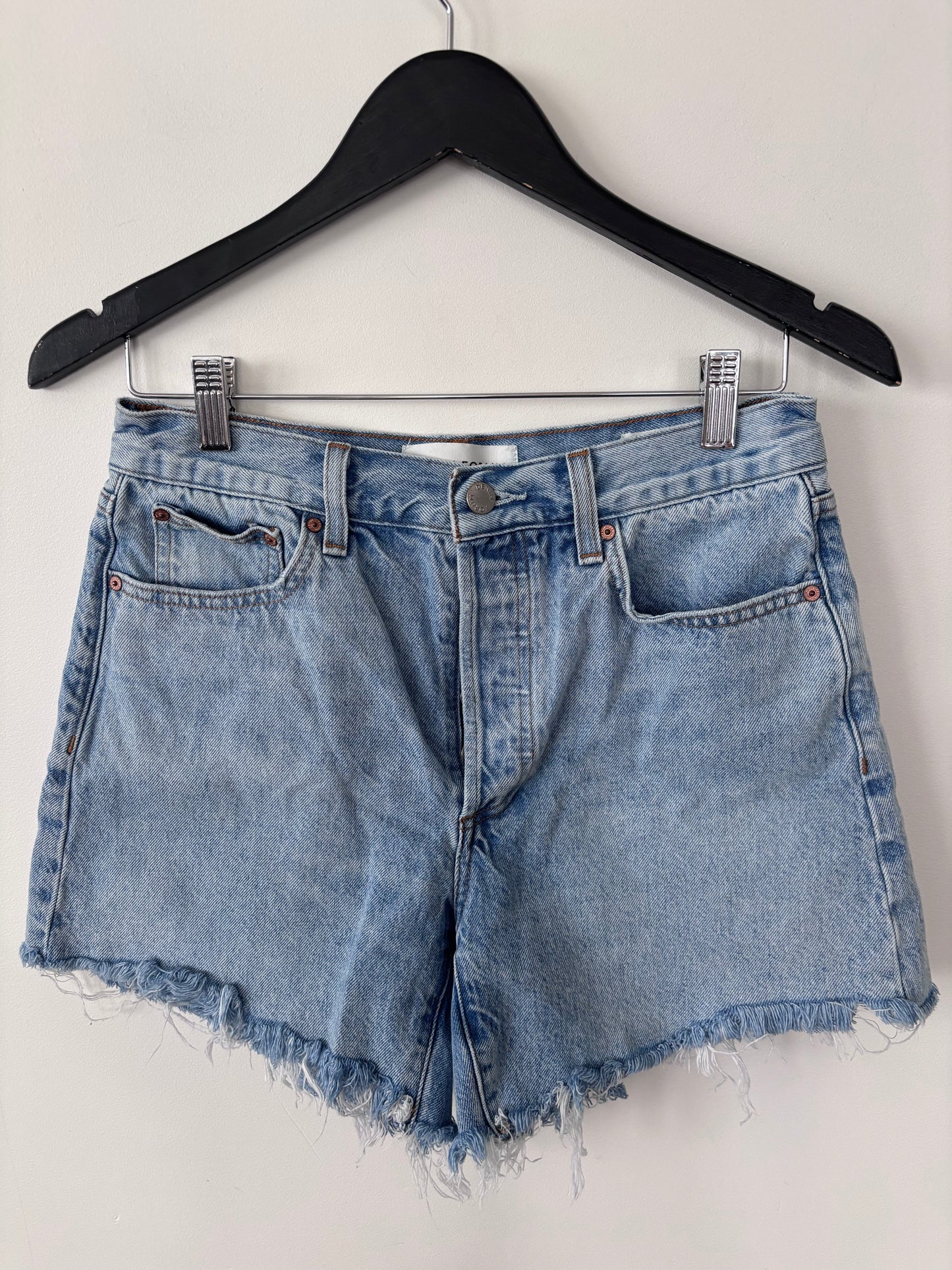 Denim Forum The Ex-Boyfriend Hi Mid-Thigh Denim Short | Sz 26 (fits a bit big 27)