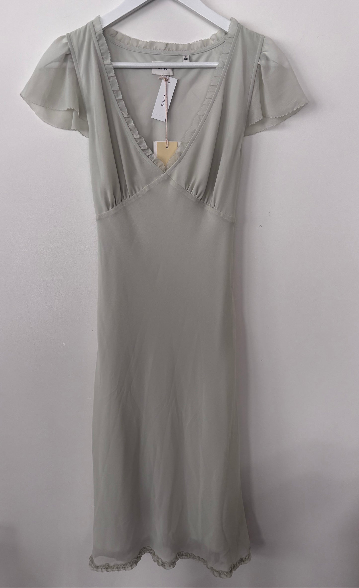 Wilfred Camelot Dress NWT in Rainwash Green | Sz Medium