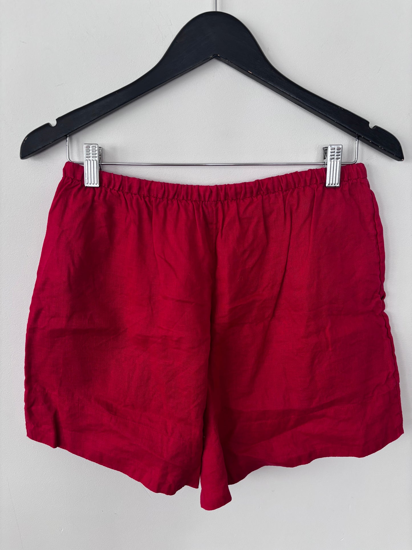 Gap Red Linen Drawstring Shorts | Sz Small (slightly large fit)