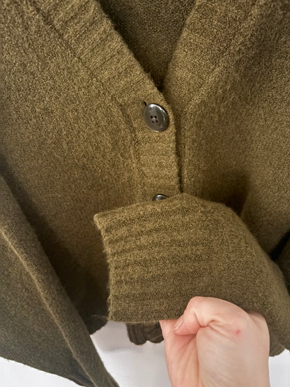 Old Navy Dark Green Cardigan | Medium (oversized)