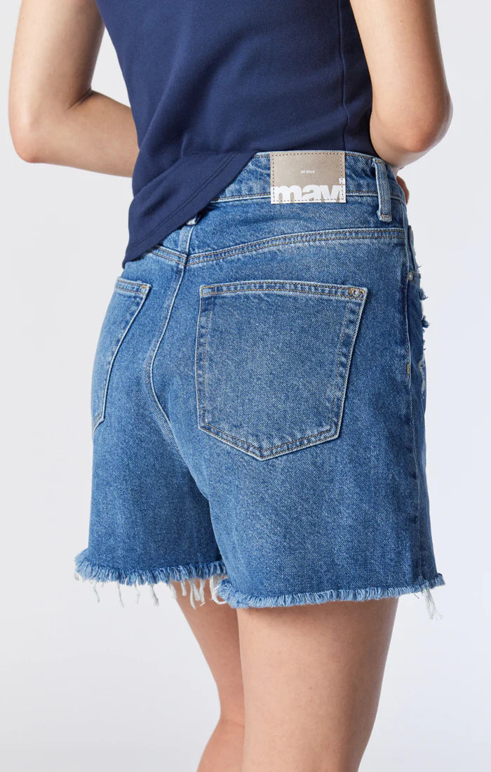 Mavi All Blue Millie Relaxed Shorts | 32