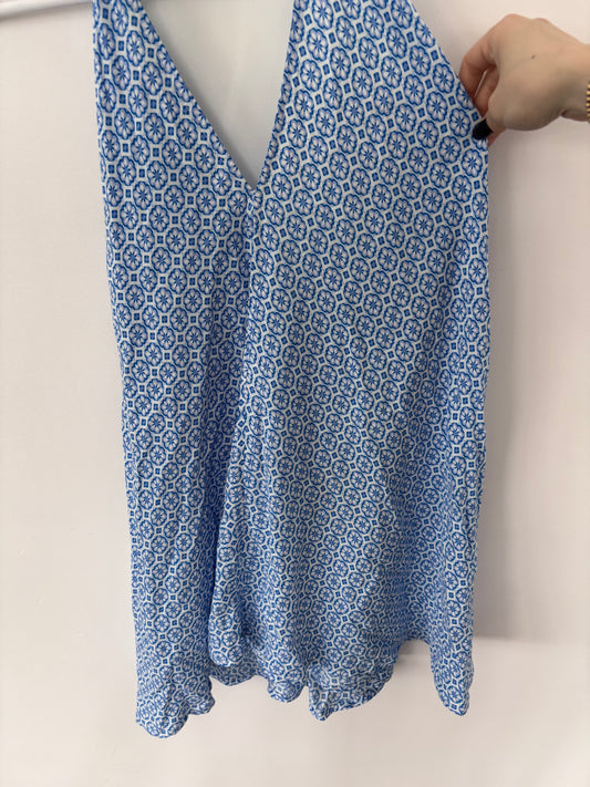 Calima / Mexico Geometric Printed Halter Dress (Cover-up) | Sz Medium