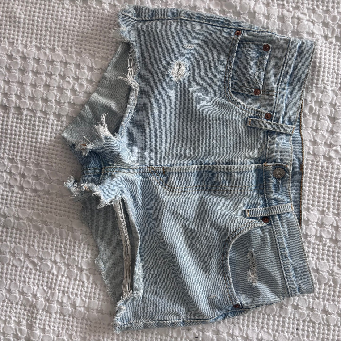 Levi's 501 Classic Shorts Light Blue | Sz 28