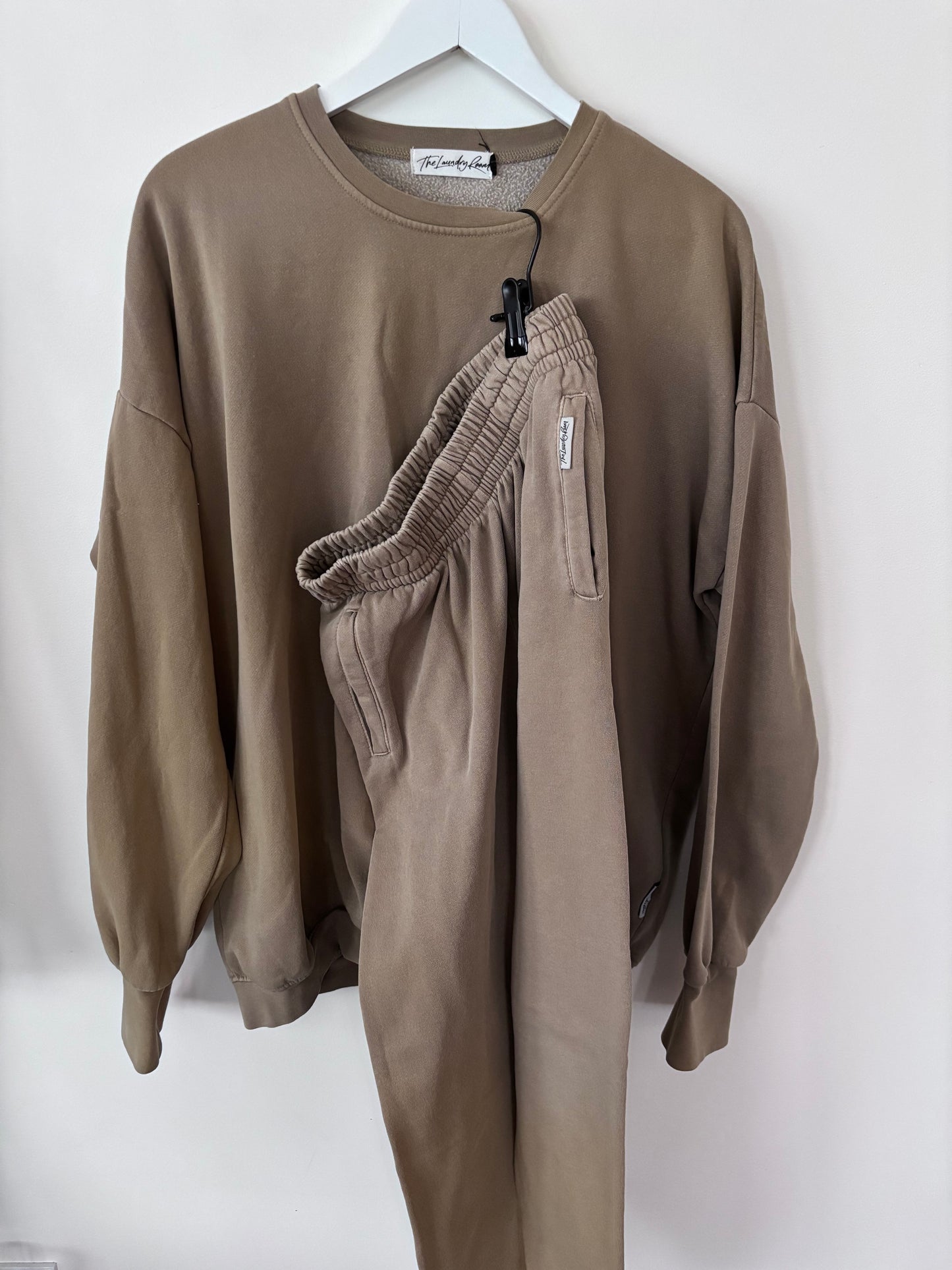 The Laundry Room Tan/Camel French Terry Sweatsuit Set | Sz Medium