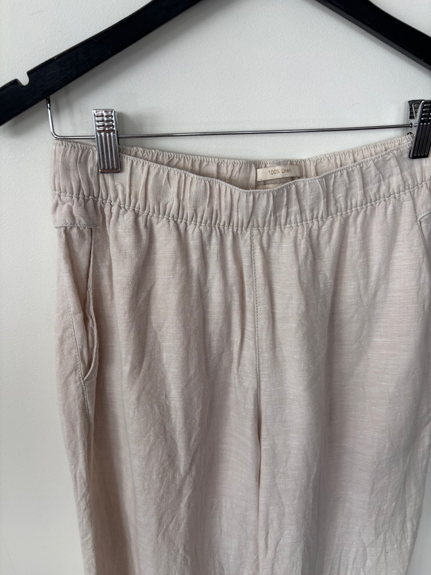 Cynthia Rowley Linen Cropped Pants | Sz Medium