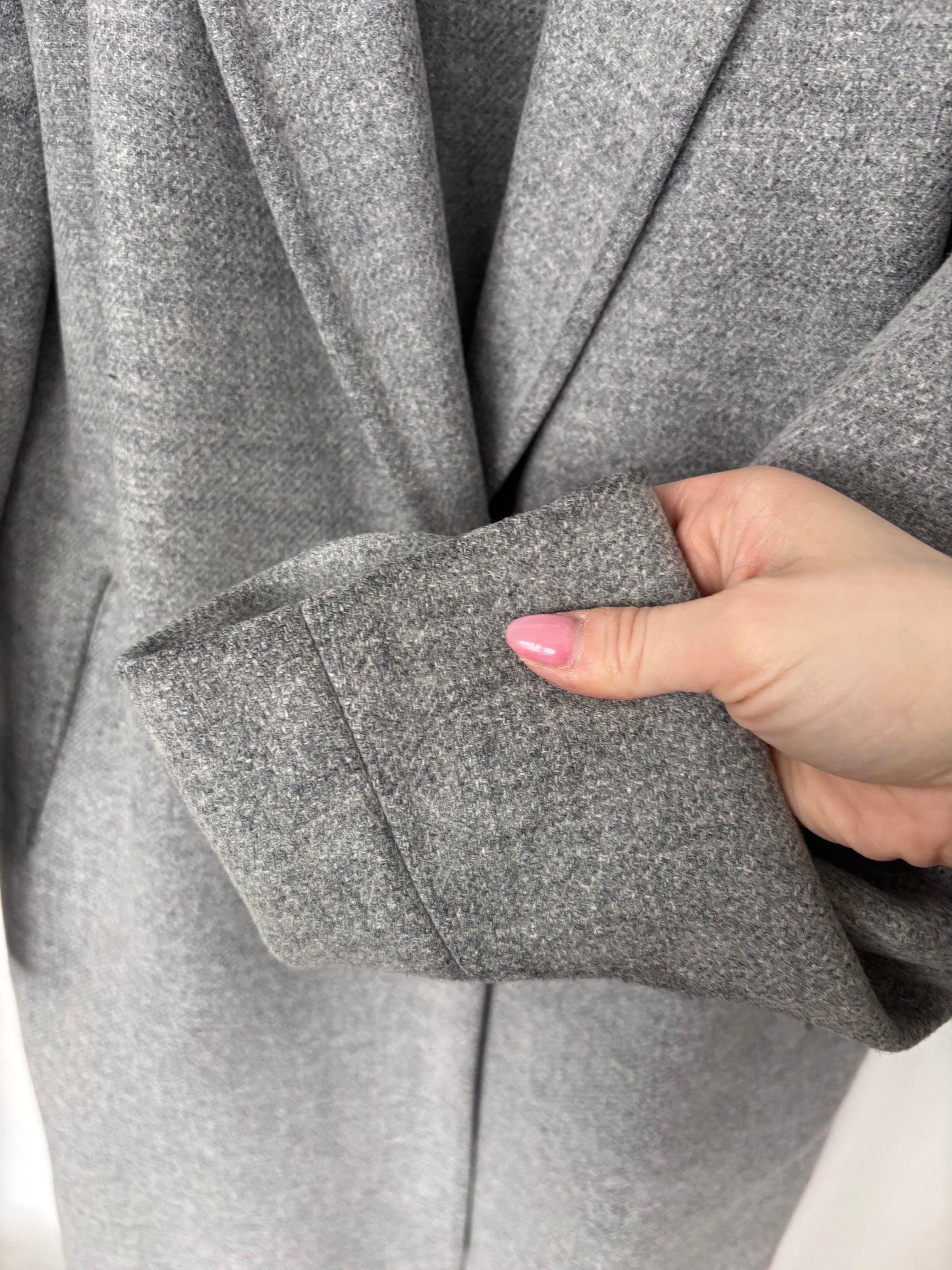 Babaton Grey Wool Stedman Coat | Sz Medium (M57C1)