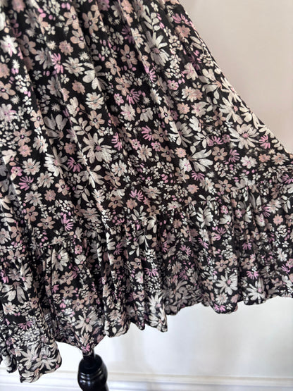 Saltwater Luxe Smocked Floral Mini Dress | Sz Medium (large)
