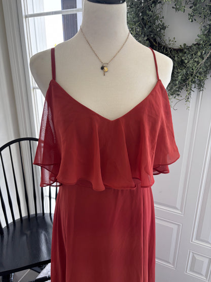 Azazie Convertible Dress (Rust) | Sz 12