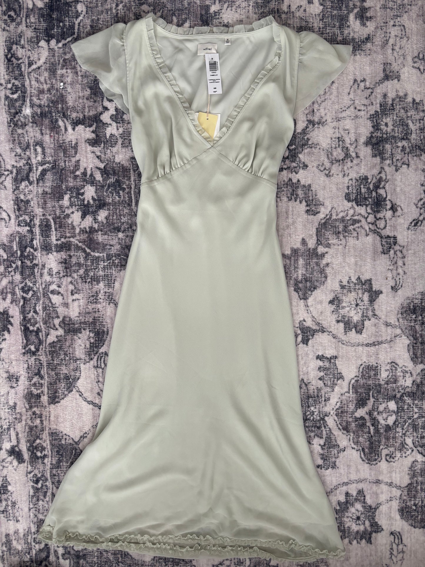 Wilfred Camelot Dress NWT in Rainwash Green | Sz Medium