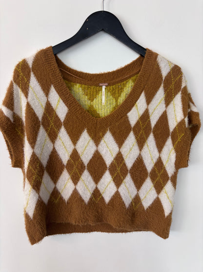 Free People Through the Motions Vest | Sz XS oversized