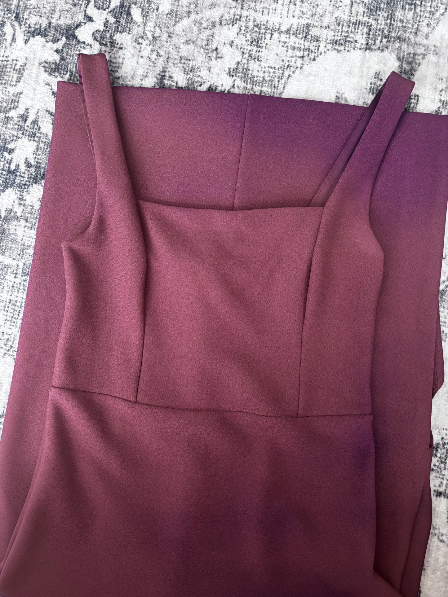 Abercrombie Burgundy Square Neck Dress | Sz Small / Tall
