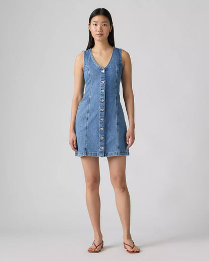 Levi's Vianna Denim Vest Dress | Sz Large