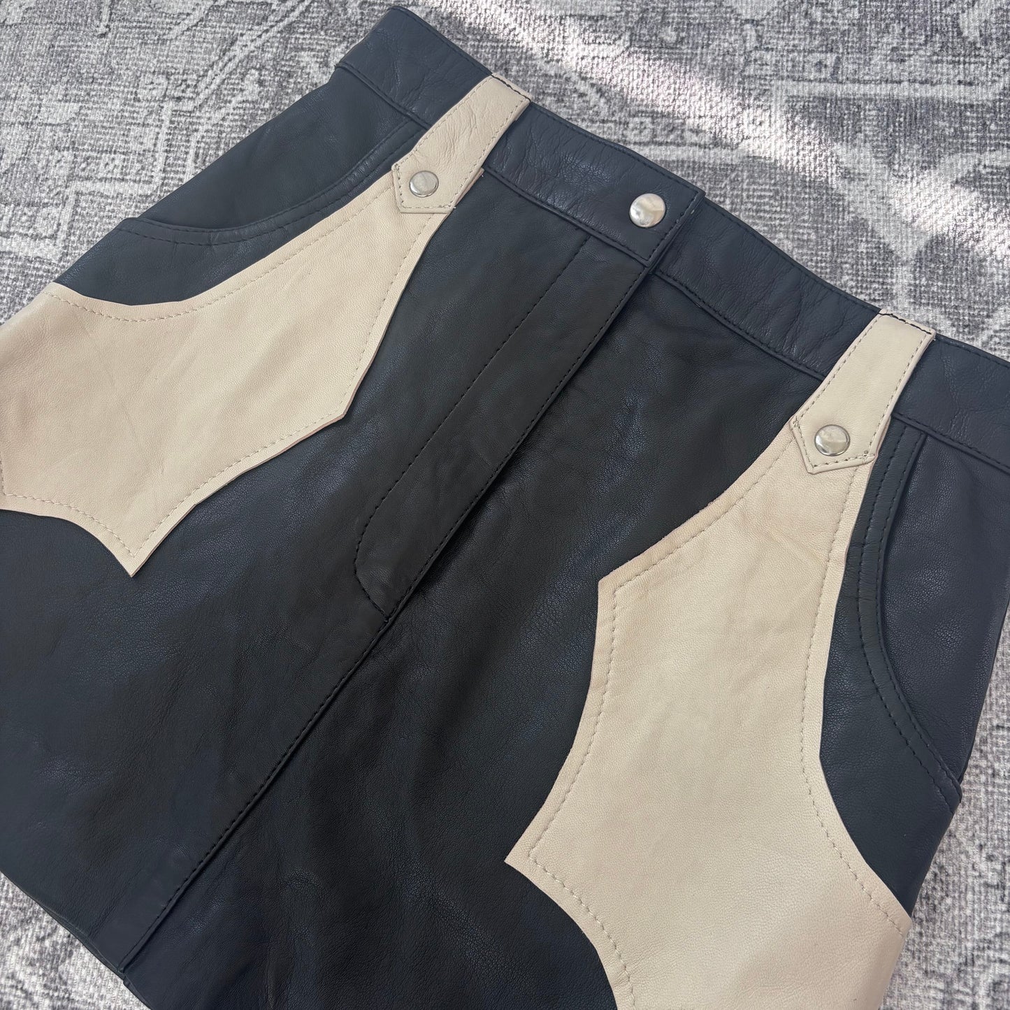 Boot Barn Dance Til Dawn Leather Mini Skirt | Sz Small