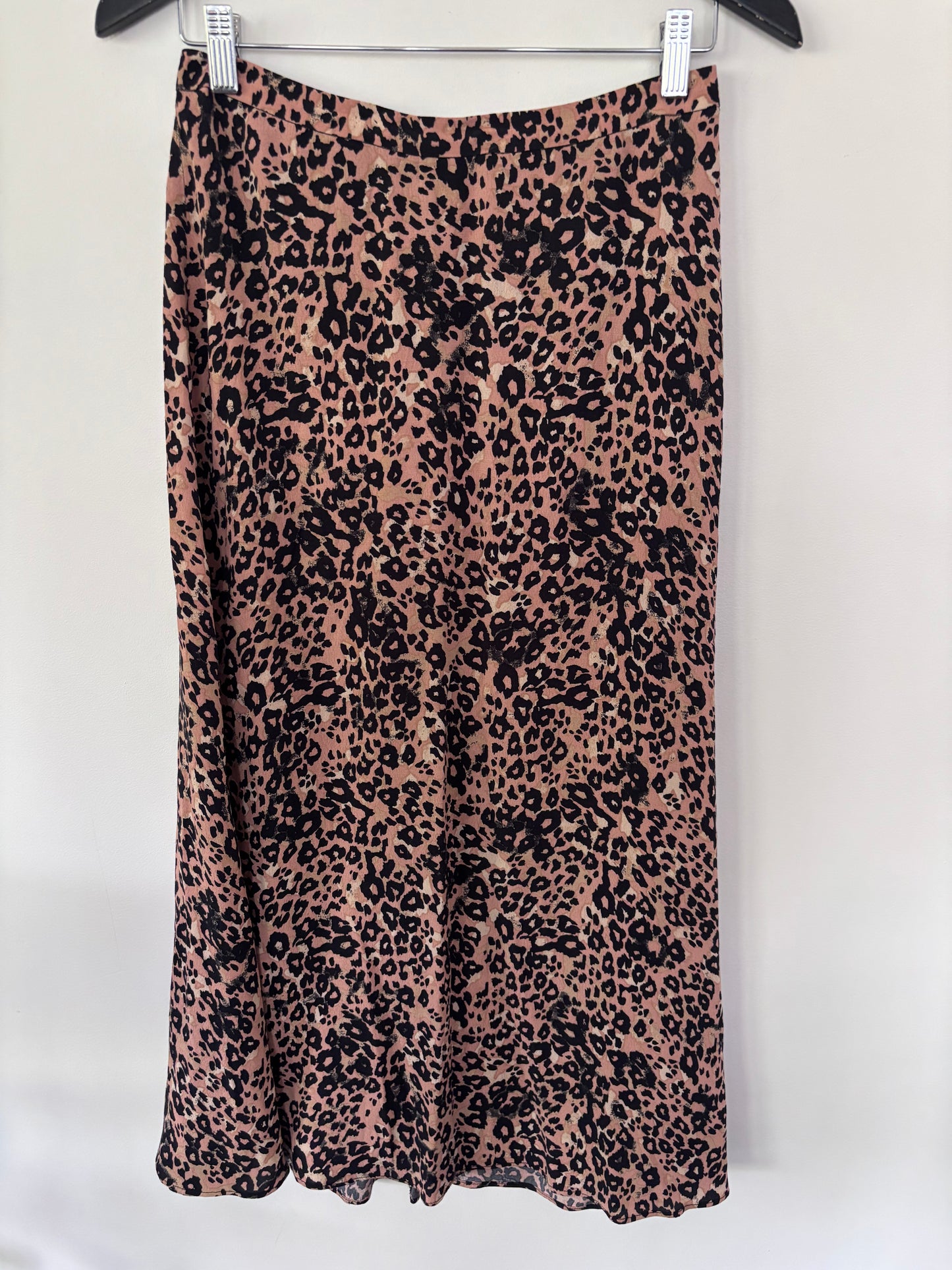 Wilfred Midi Leopard Print Skirt | Sz Small