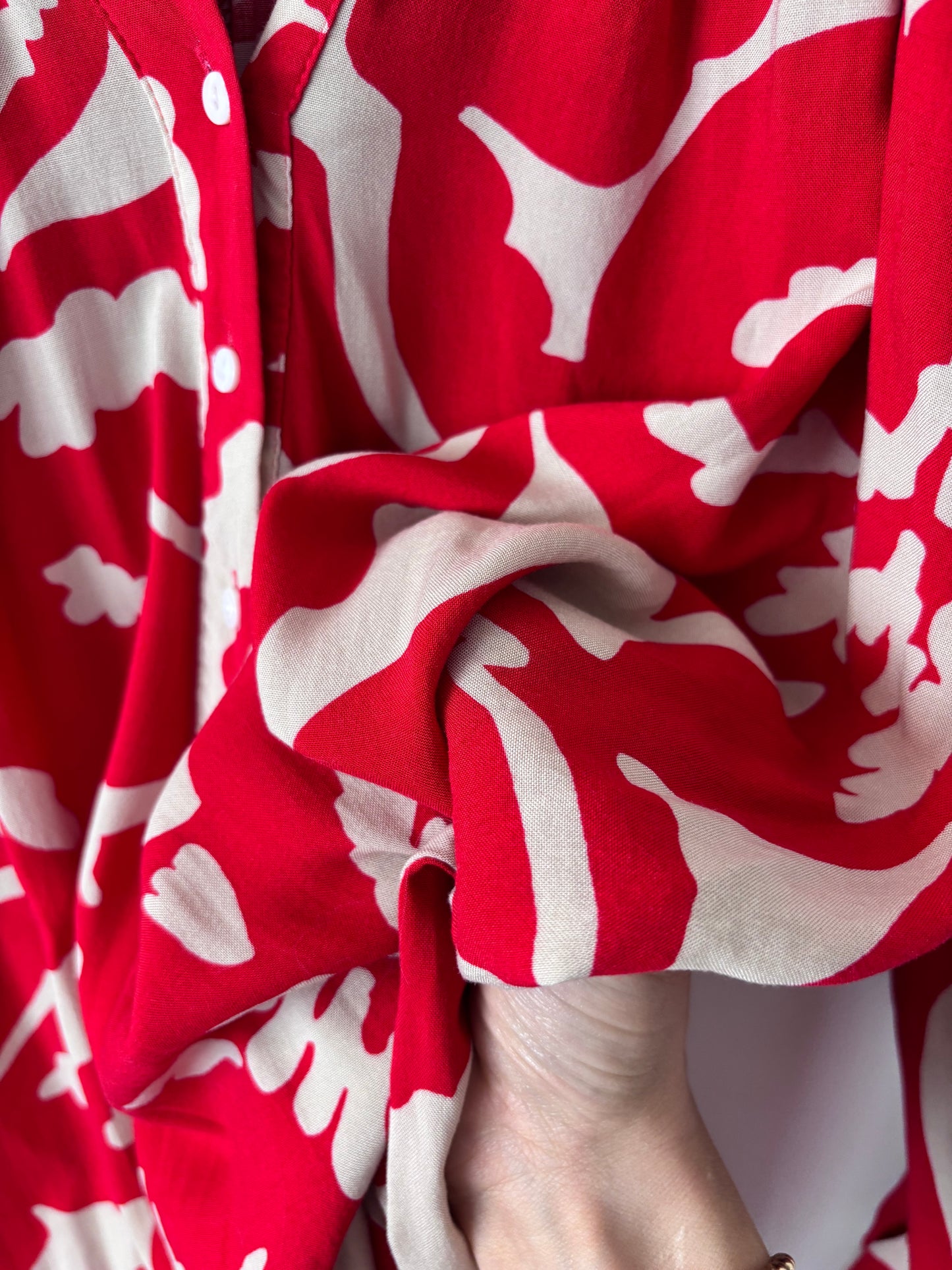 H&M Printed Balloon Sleeve Dress | Sz Large