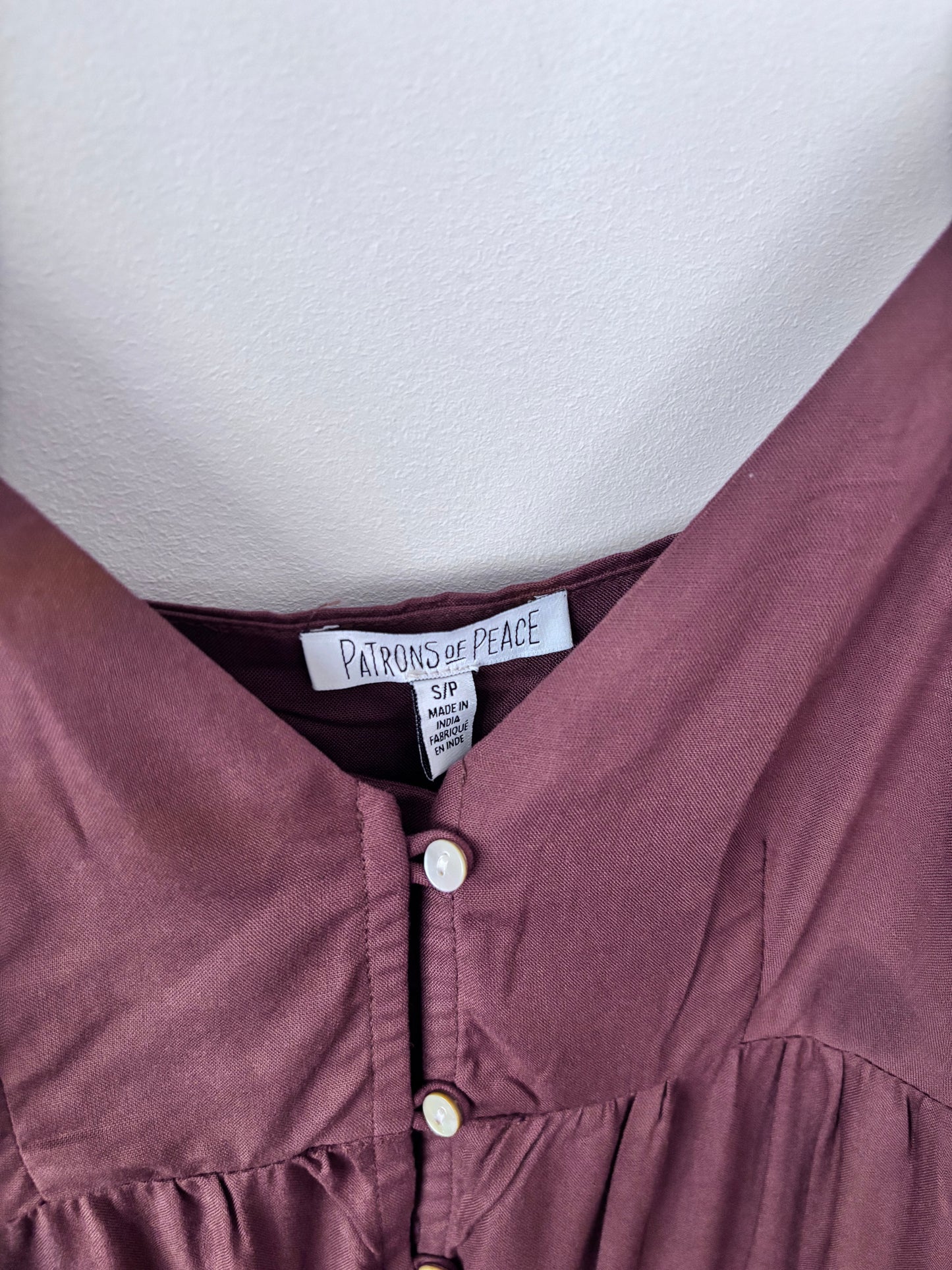 Patrons of Peace Button Front Dress NWT | Small