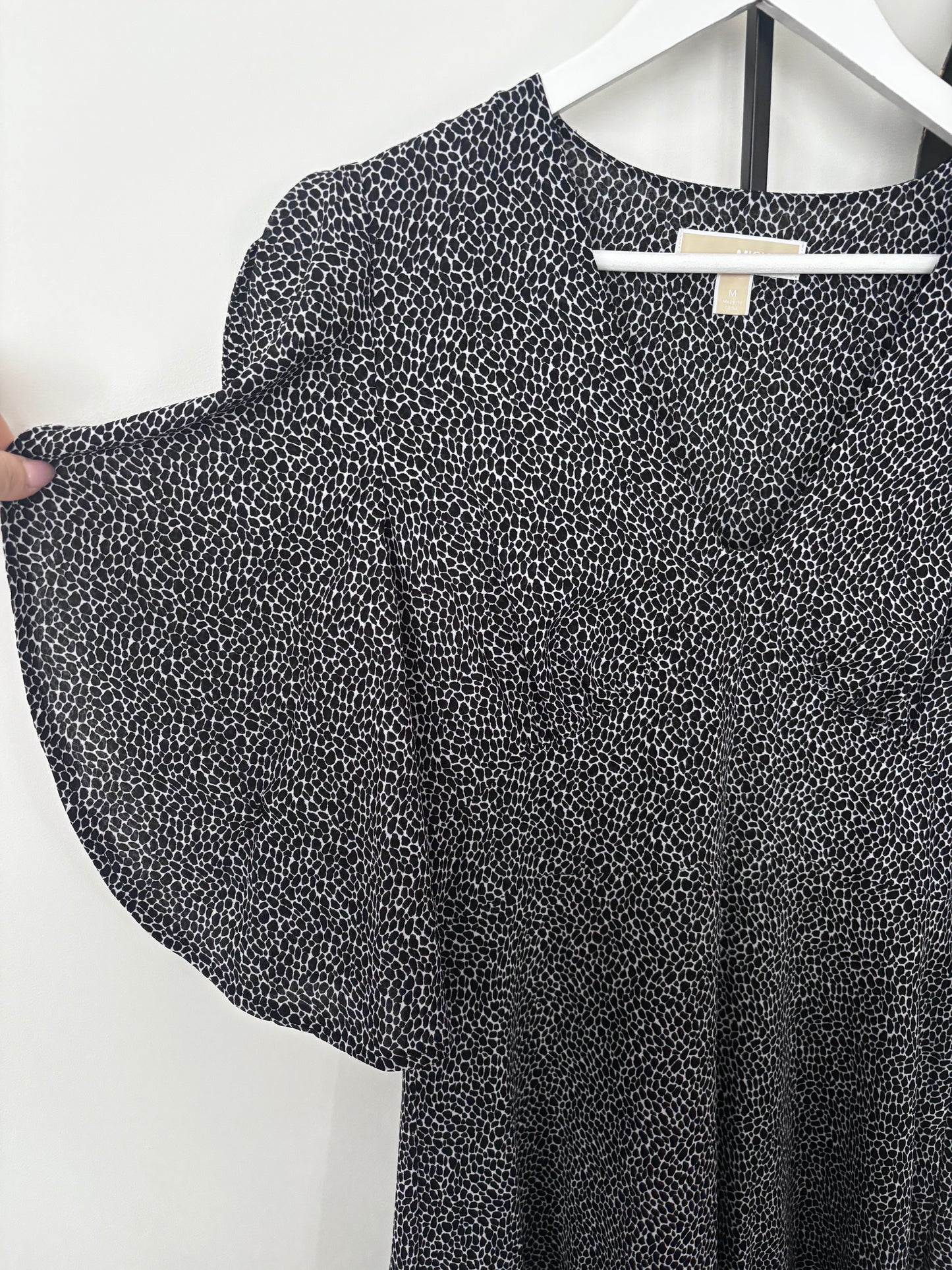 Michael Kors Printed Black/White Dress | Sz Medium