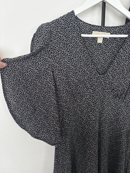 Michael Kors Printed Black/White Dress | Sz Medium