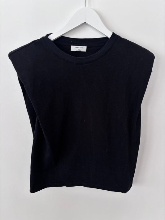 Babaton Shoulder Pad Oversized Tank  | Sz XXS (fits like sz Small)