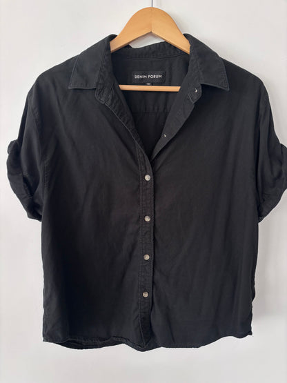 Denim Forum / Aritzia Black Jane Shirt | Sz Medium (oversized)