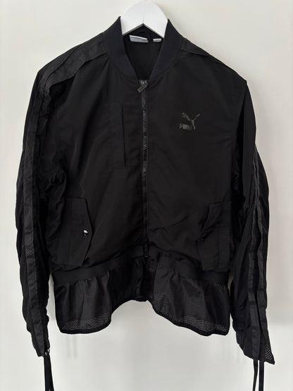 PUMA Black Xtreme Frill Bomber Jacket (NWOT) | Sz Medium (J180E13)