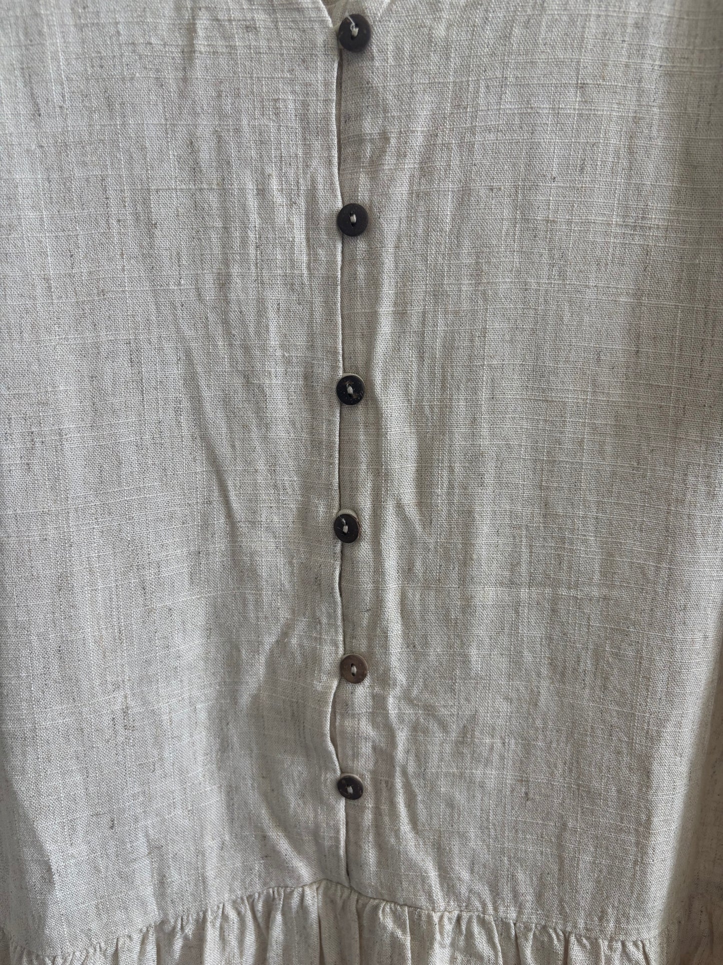 Pink Martini The Camila Linen Blend Dress | Medium