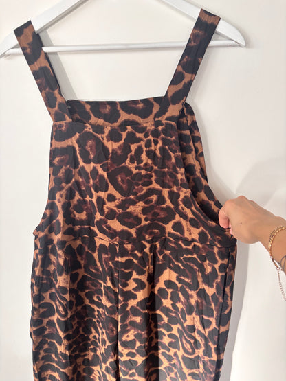 No Brand Lightweight Leopard Overalls | Sz Medium