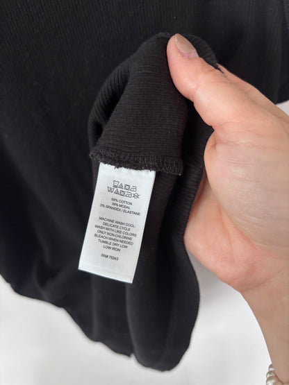 Rachel Zoe Ribbed Black Tank Top | Sz Medium