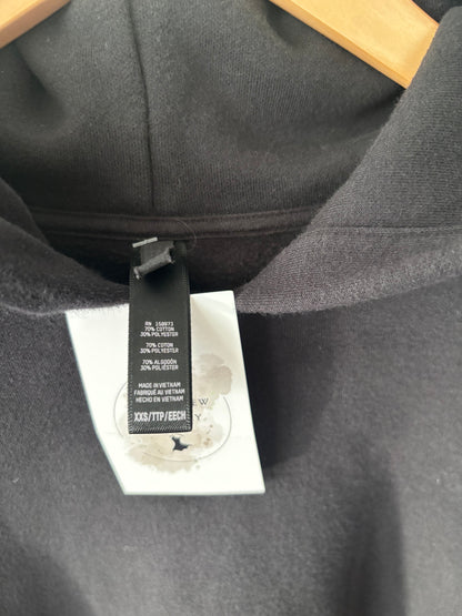 Skims Oversized Cotton Fleece Hoodie in Onyx | XXS (fits like Small)