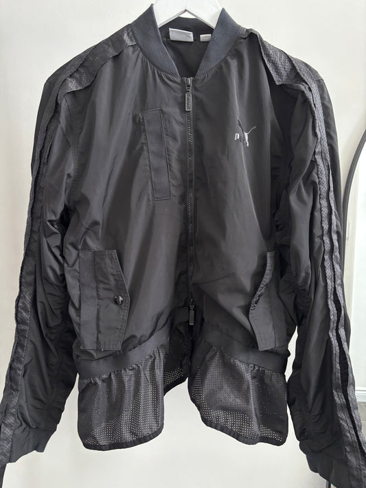PUMA Black Xtreme Frill Bomber Jacket (NWOT) | Sz Medium (J180E13)