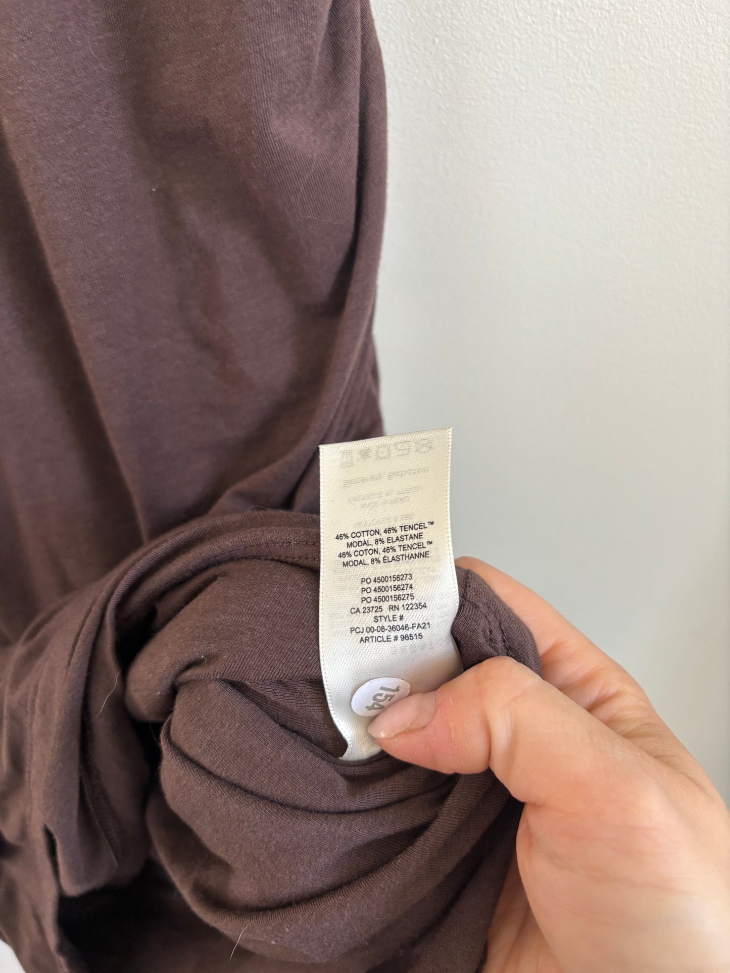 Babaton / Aritzia Ruched Covet Dress in Brown | Small