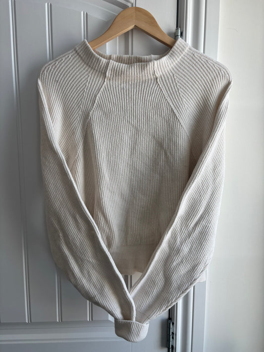 Free People "Too Good" Ribbed Mock Neck Sweater | Small (generous fit)