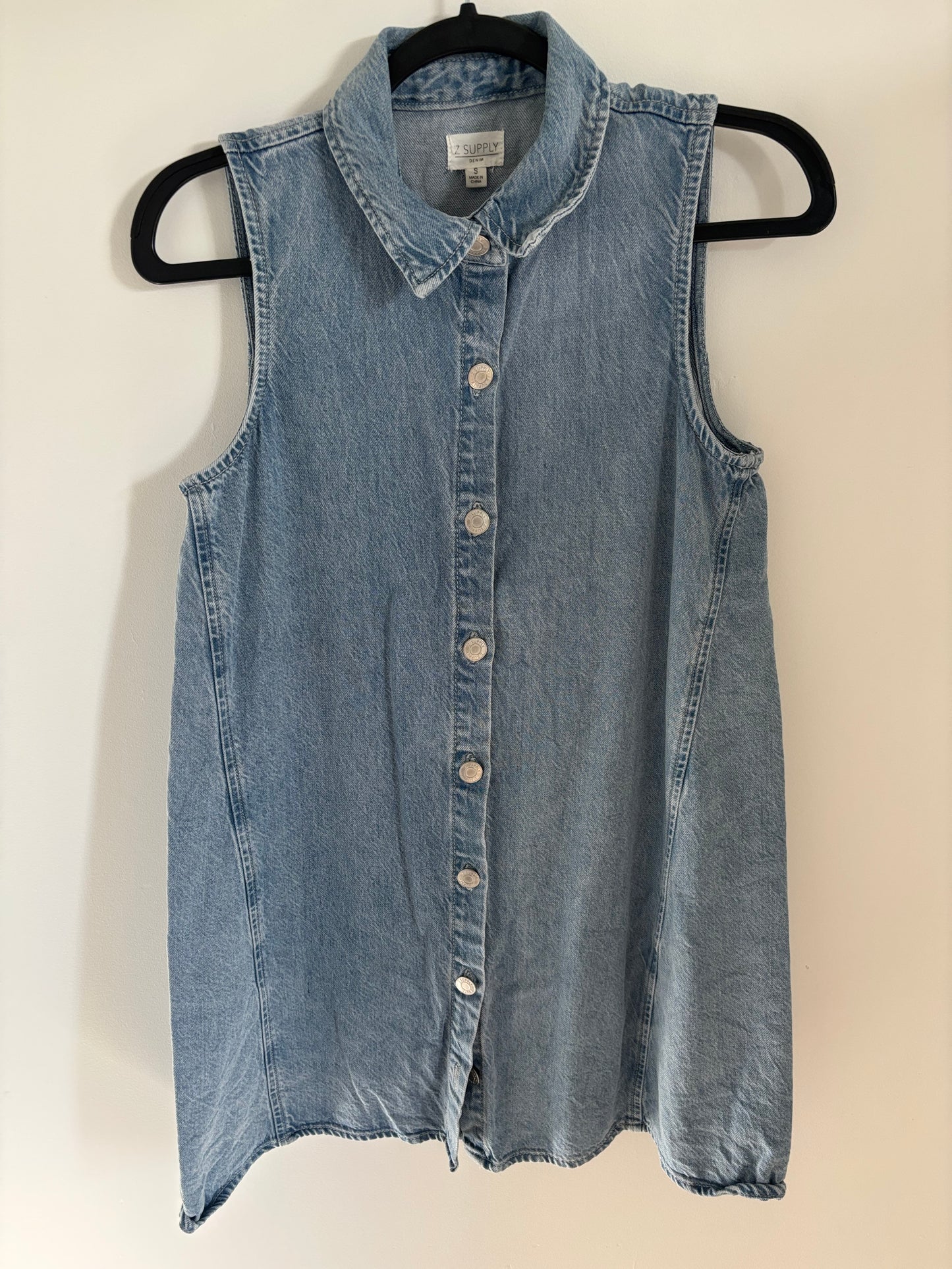 Z Supply New Day Twill Mini Dress | Small (roomy fit)