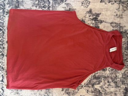 Gentle Fawn Ribbed Tank in Brick Red | Sz Medium