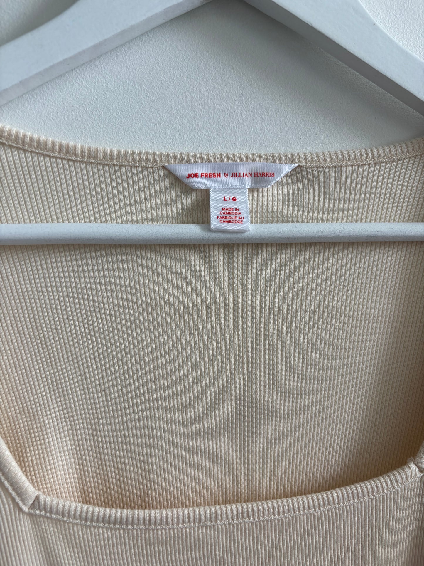 Jillian Harris X Joe Fresh Square Neck Shirt | Large