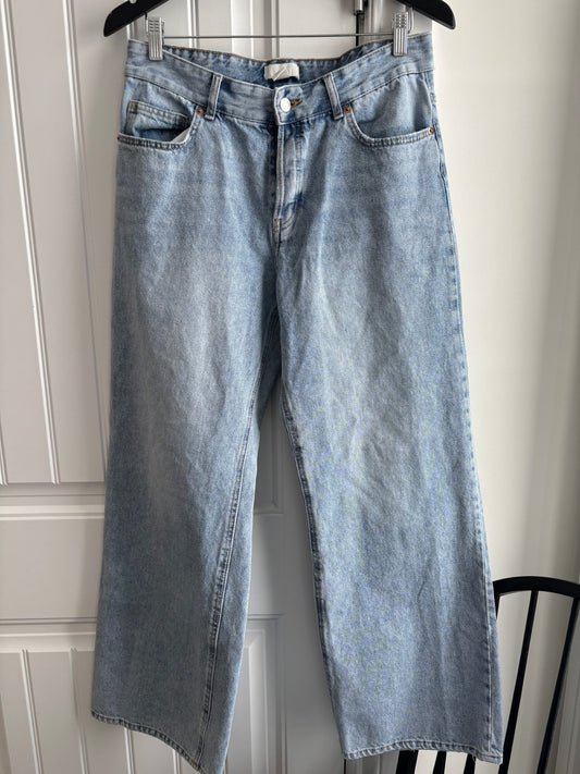 H&M Low/Mid Rise Baggy Denim | Sz 8 (N100S20)