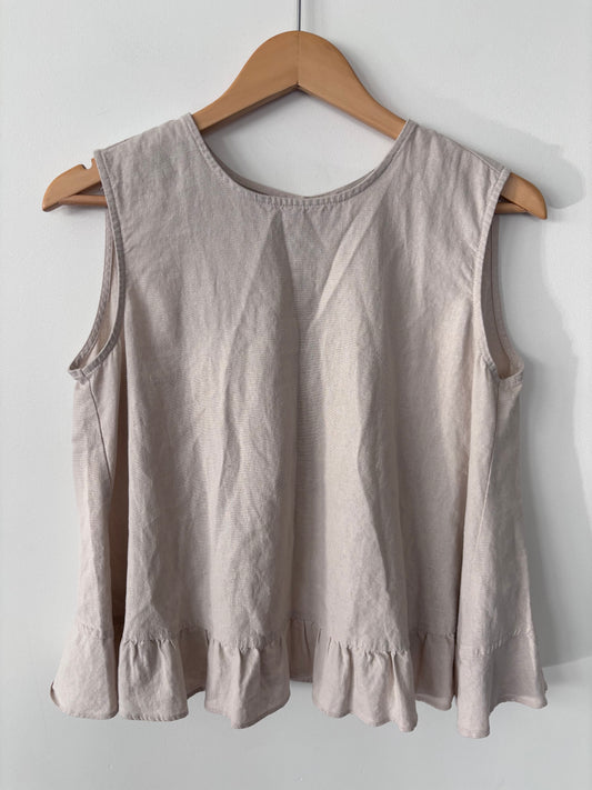 Charlie Paige Linen Tank | Sz Small (oversized)