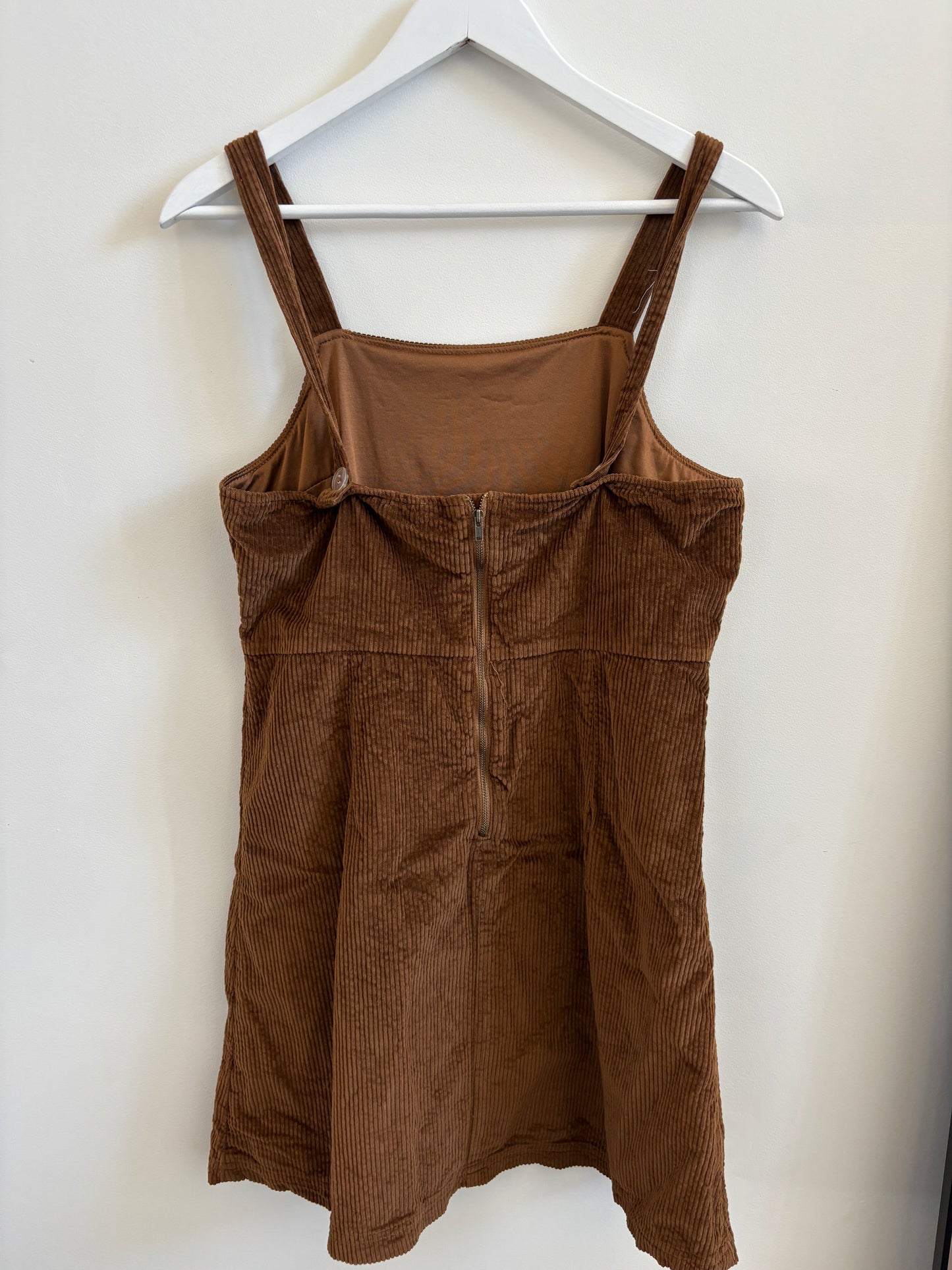 American Eagle Corduroy Dress Brown | Medium  (O64M10)