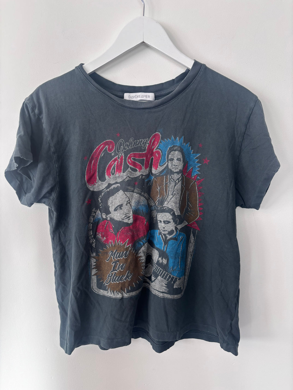 DayDreamer Johnny Cash Man In Black Tee | Sz Small