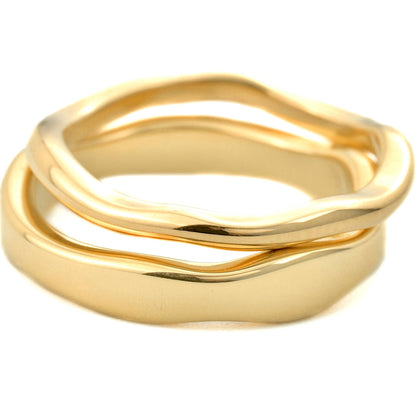 BEJ Stacker Wave Ring Set (sz 6)