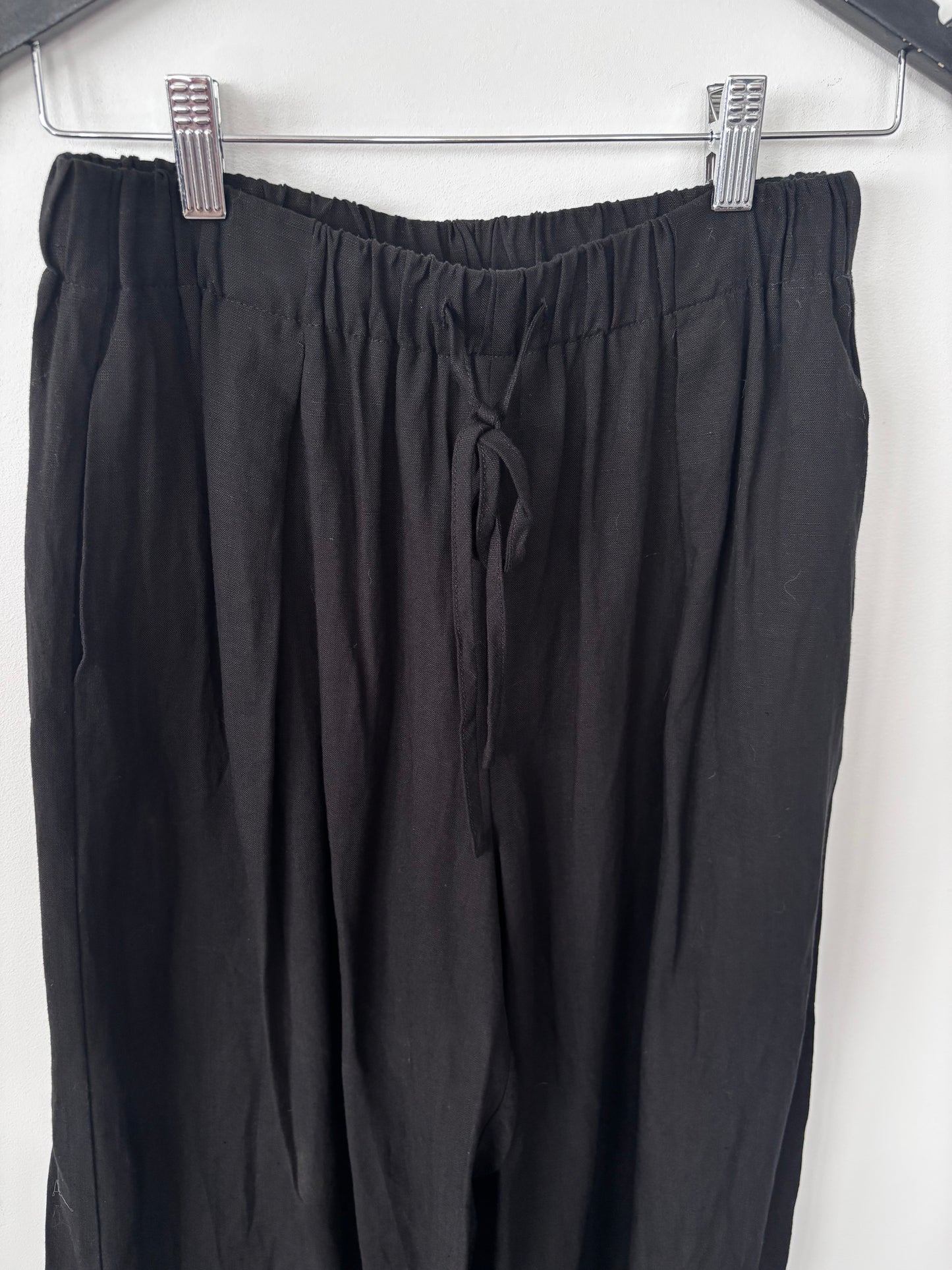 C'est Moi Wide Leg Linen Pants | Small (may fit Medium)