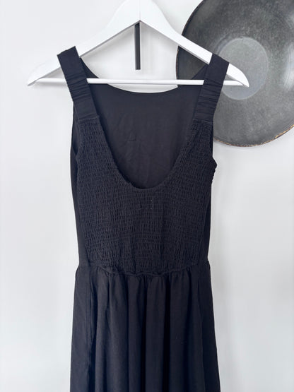 Japna Black Linen Blend Dress | Sz Small