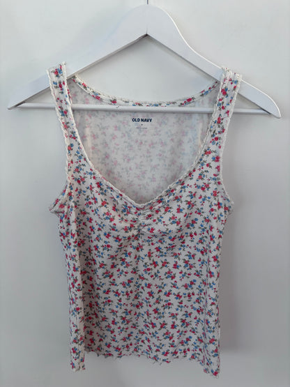 Old Navy Floral Tank Top | Sz Medium