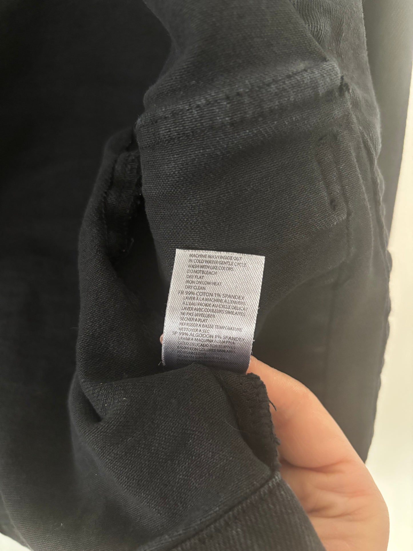 RD Style Black Denim Jacket | XS (fits like size small)(J26P3)