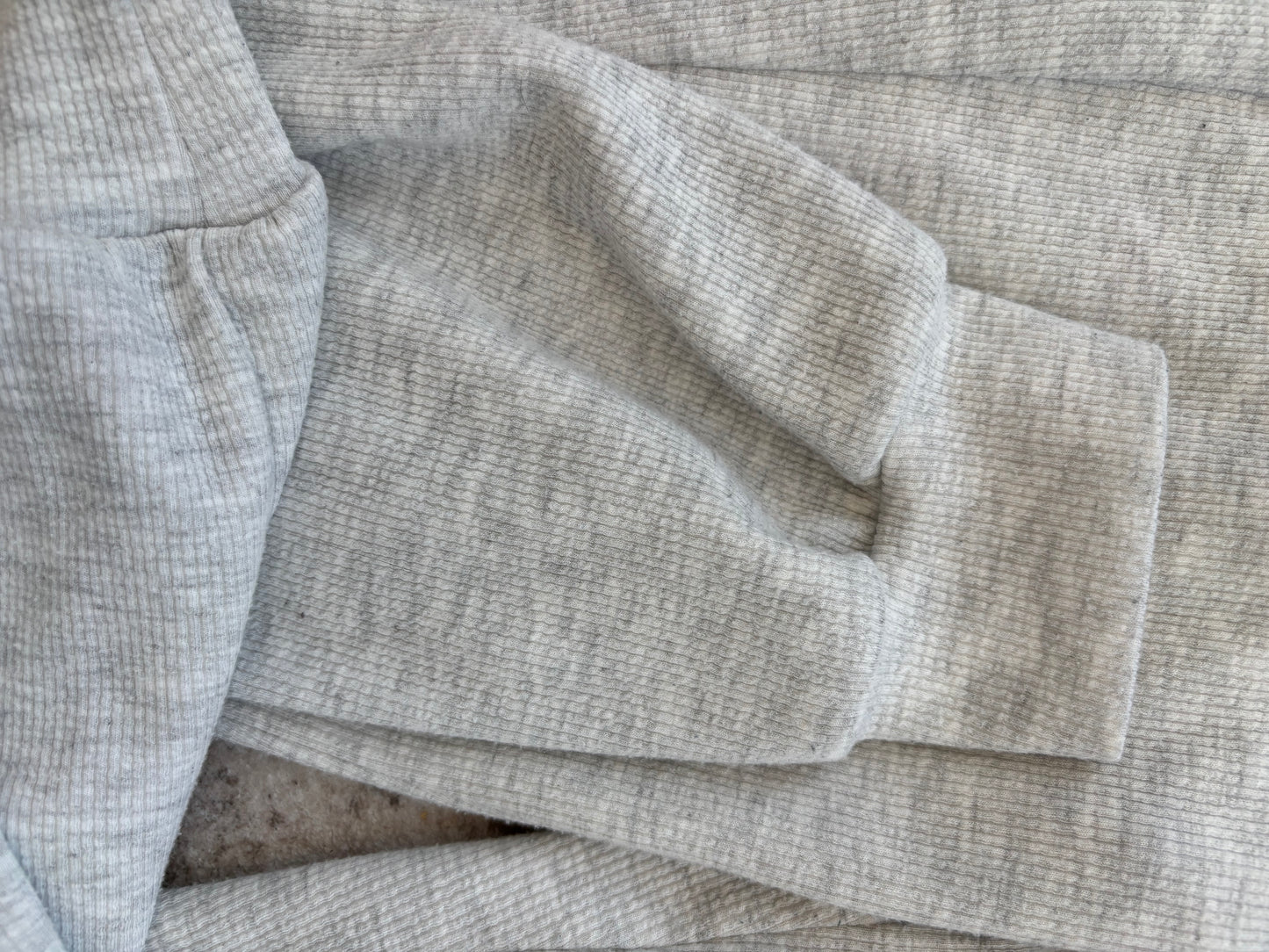 Jockey Grey Ribbed Sweatset | XS Oversized (O50M10)