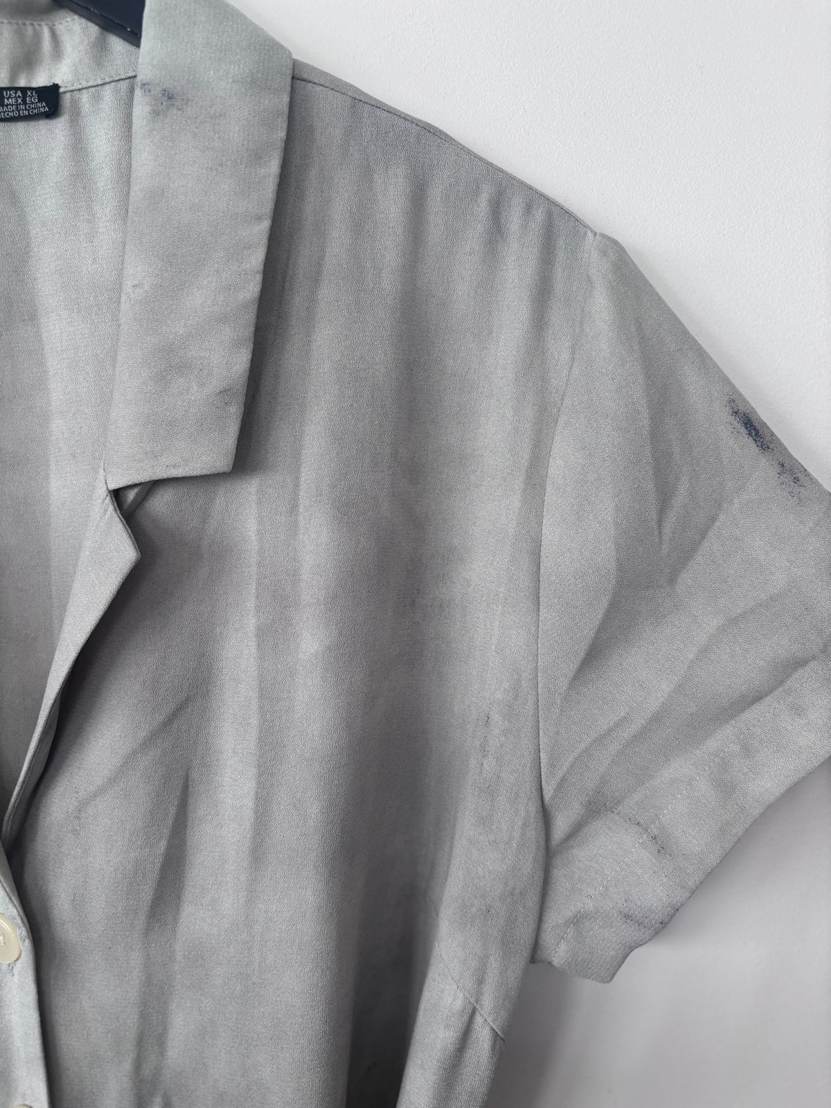 Black Tape Grey Dress | Sz XL
