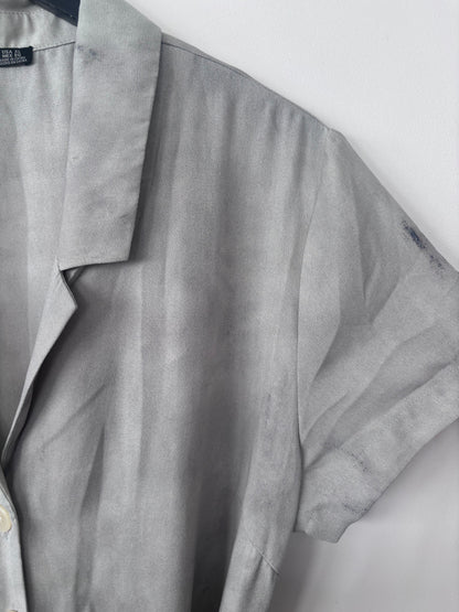 Black Tape Grey Dress | Sz XL