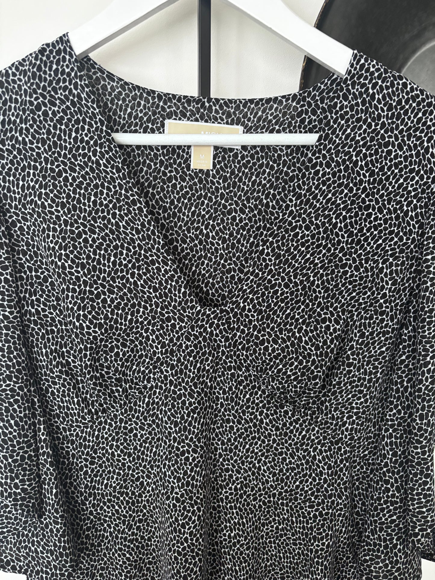 Michael Kors Printed Black/White Dress | Sz Medium