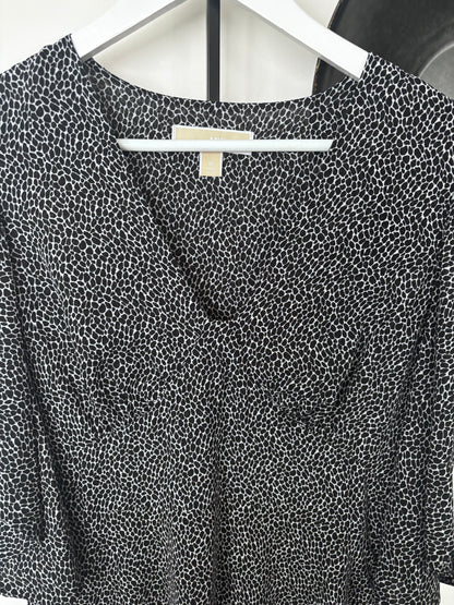 Michael Kors Printed Black/White Dress | Sz Medium